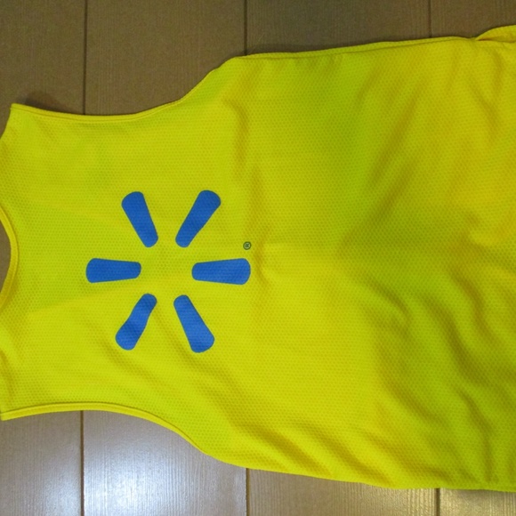 Walmart Associate Yellow Zip Uniform Employee Work Vest Unisex Sz XS - Picture 4 of 4